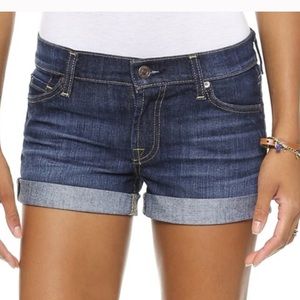 7 for all mankind | denim cuffed shorts
